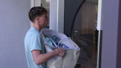 Annie King - Horny MILF Annie King hooks up with her son's friend when he stops