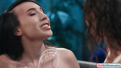 Asian shemale is ready for BIRTHDAY ANAL