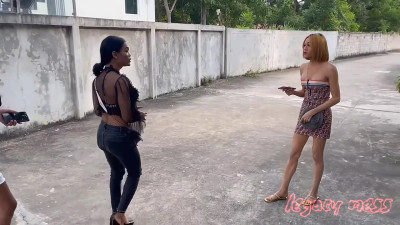 Two Pervert Ladyboy Shemale Bandits Fuck A Married Couple
