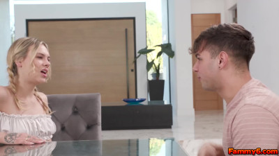 Dylan Moore mischievously displays her pussy