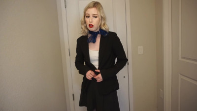 Mystie Mae - Lonely Flight Attendant Fucks a BBC