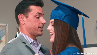 Graduated coed can finally fuck teacher