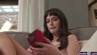 If you can suck her tgirl cock so can I