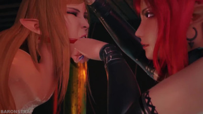Sinia Succubus Dominates an Elf