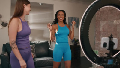 Workout Ripoff With Daughter Sky Wonderland
