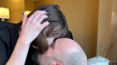 TheVioletteVixen - My Spanish lover , was in town and stopped by to shoot his cum