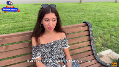 Katty West - Picked up an Upset Girl and she agreed to a Gangbang after her ex Cheate