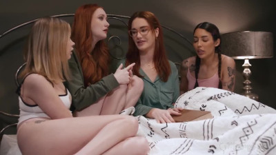 Spooked At The Slumber Party - Vanessa Sky, Coco Lovelock, Siri Dahl & Scarlet Skies