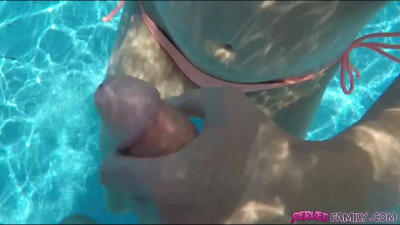 Fucking my stepmom by the pool was amazing!