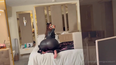 Graciebon in catsuit Halloween (biggest ass i have verseen)