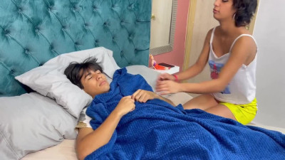 Juliana Palvin - My little Stepsister Wakes me up with a Delicious Blowjob
