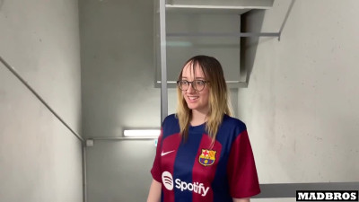 Emejota - A Barcelona Supporter Fucked By PSG Fans in The Corridors Of The Football S