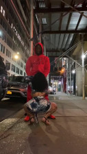 Interracial sex in the streets of New York