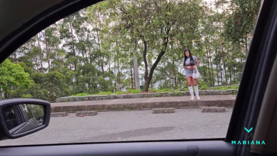 Antonio Mallorca - Uber Driver Bathes me in Cum all over my Body - Mariana Martix & A