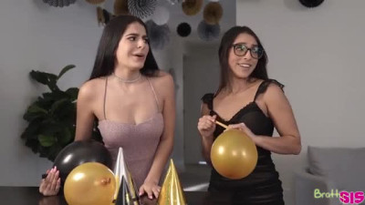New years party threesome