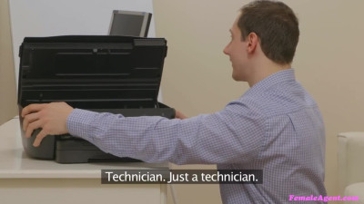 Alexis - Female Agent - Sucks the Technician