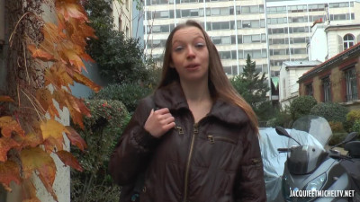 French Amateur Teen Charlotte First Threesome And DP