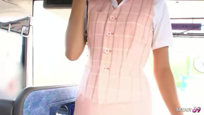 Japanese Gangbang with Teen at Bus Trip