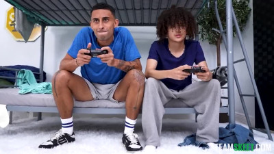 a tomboy sucked my cock next to our team