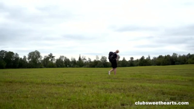 violet clarke outdoor facial for redhead teen