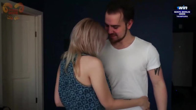 Cuckold wife brought small gal for 18-year-old super-cute couple to drill rock hard -