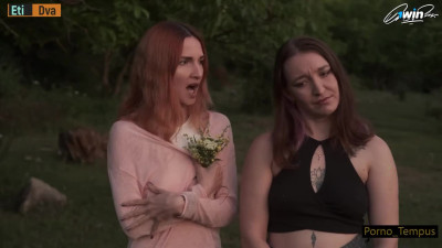 Redhead fucksluts from Russia saved by doggie orgy! Uterus shivers while porno_tempus