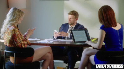 Amber Moore - Bratty Blonde Rides Her Boss Cock 072625 1080p