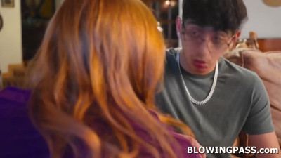 My big tit stepmom wants to suck my cock