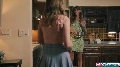 I get fucked by my hot shemale neighbor