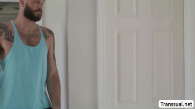 Sucking my stepbros friend dick while on live