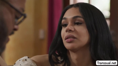 Lucky day to fuck my TS stepdaughters tight ass