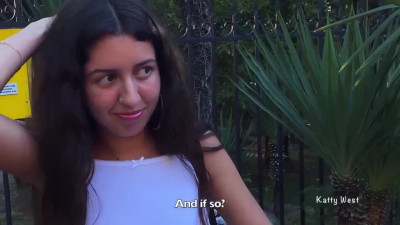 Katty West - Two Guys Divorced A Russian Whore For Sex For Money. With Dialogue