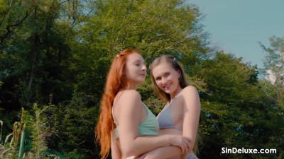 Stacy Cruz, Katy Rose - Outdoor Pool Sex