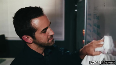 The janitor creeping the fuck out of me