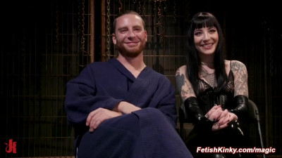 Tattooed mistress torments balls