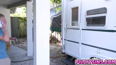 Alyssia Vera gets fucked and creampied by her stepson