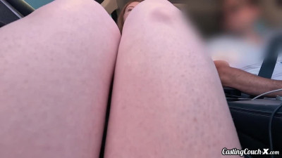 Eve Bardot - Fresh new redhead teen auditions to be a cumslut in HD