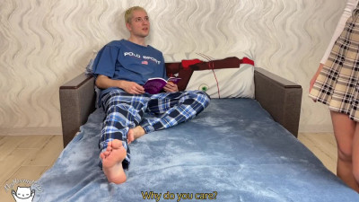 Sugary Kitty - Stepbrother Fuck Face Stepsister Because She Was in Arousing Outfit an