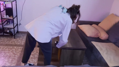 pcngl420 - The housekeeper takes it in her mouth for a vacation trip while my wife is